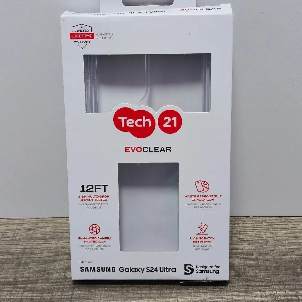Tech21 EvoClear Cell Phone Case S24 Ultra